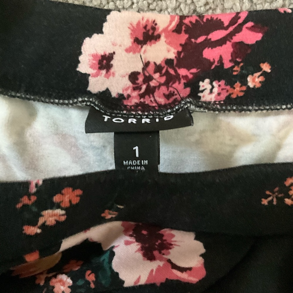 Black floral dress
